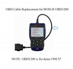 OBD2 Cable Diagnostic Cable for BOSCH OBD 1200 Scan Tool